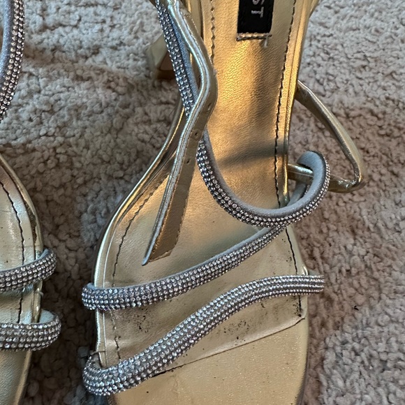 rhinestone strappy heels - Picture 5 of 6